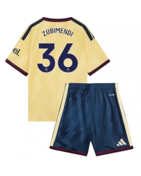 Billige Fotballdrakt Arsenal Martin Zubimendi #36 Replika Tredjedraktsett Barn 2026-27 Kortermet (med bukser)